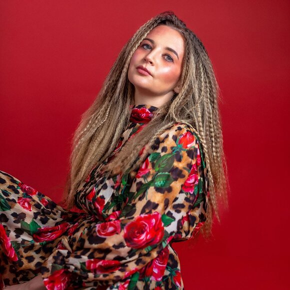 Unique Tiger & Roses Print Maxi Dress - Size S & Tall - Picture 6 of 11